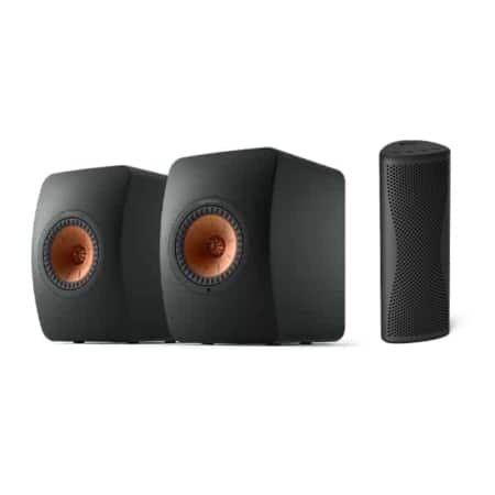 KEF LS50 MK2 Active Wireless Bookshelf Speakers (Carbon Black) KEF Sight and Sound Galleria