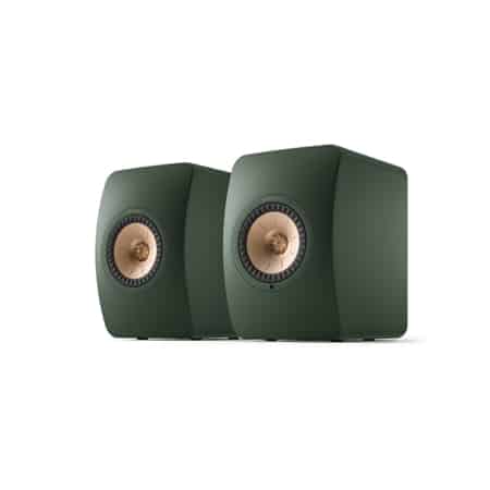 KEF LS50 MK2 Active Wireless Bookshelf Speakers (Moss Green)