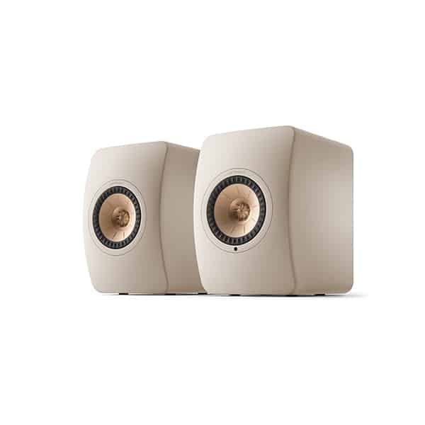 KEF LS50 Meta Passive Bookshelf Speakers (Sand Shell) KEF Sight and Sound Galleria