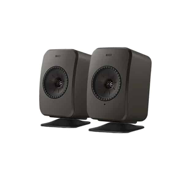 KEF LSX II LT Active Wireless Speakers (Graphite Grey) + P1 Desk Pad Bundle Bundles Sight and Sound Galleria