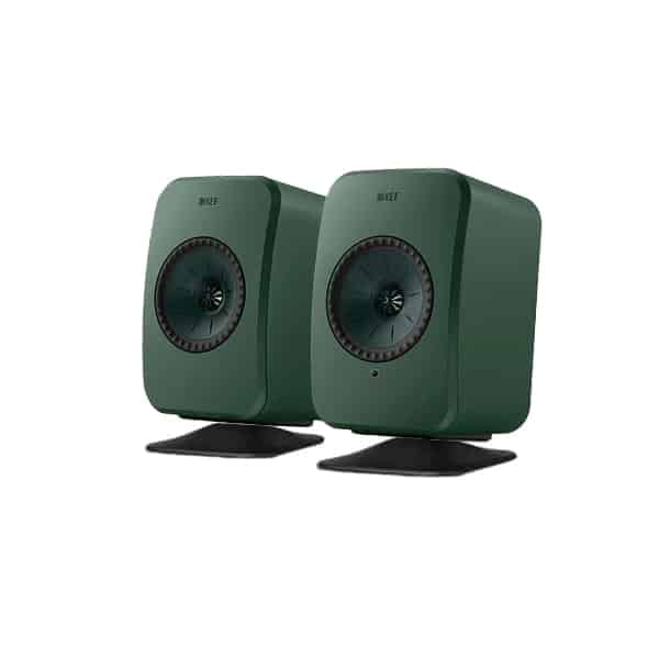 KEF LSX II LT Active Wireless Speakers (Sage Green) + P1 Desk Pad Bundle Bundles Sight and Sound Galleria