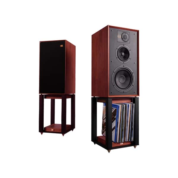 Wharfedale Linton 85th Heritage Speakers + Stands (Mahogany)