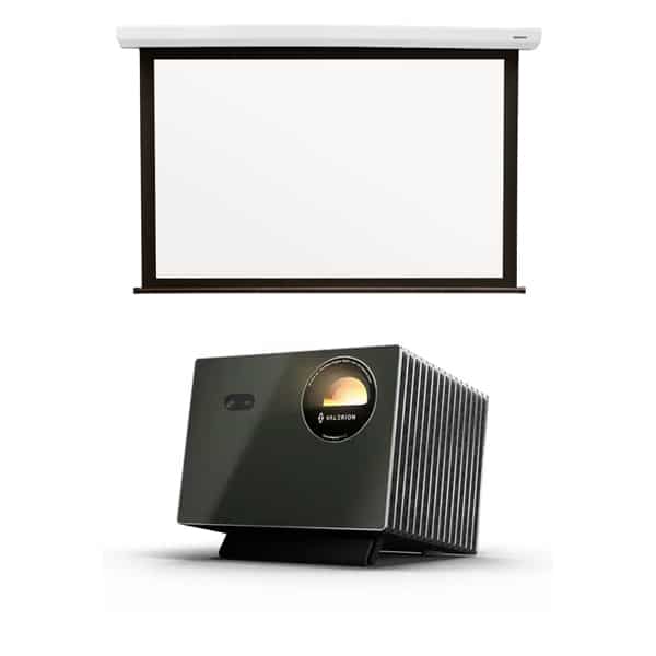 Valerion VisionMaster Pro2 Home Cinema Projector with 102" Motorised Screen Technics Screen