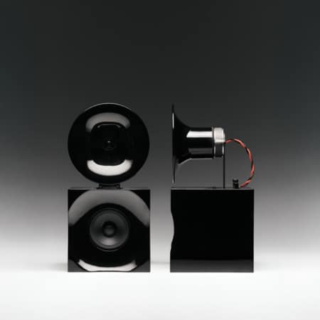 Silence Please Hush Loudspeakers (Glossy Black) Silence Please Sight and Sound Galleria