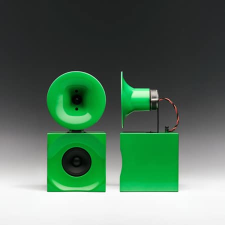 Silence Please Hush Loudspeakers (Green) Silence Please Sight and Sound Galleria