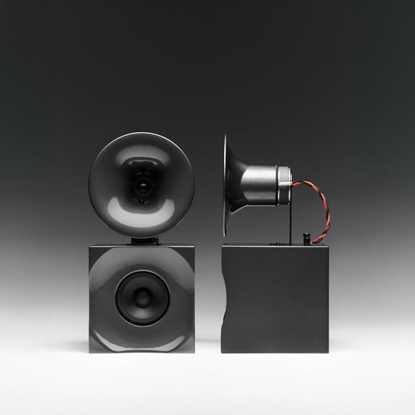 Silence Please Hush Loudspeakers (Metallic Gray) Silence Please Sight and Sound Galleria