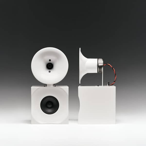 Silence Please Hush Loudspeakers (White) Silence Please Sight and Sound Galleria