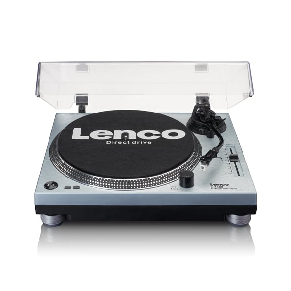 Lenco L-3809ME – Direct Drive Record Player with USB / PC Encoding (Metallic Blue) Lenco Sight and Sound Galleria
