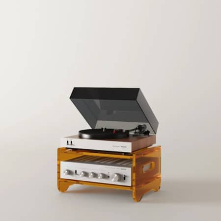 Bentolabs Prisma 140T Acrylic Hi-Fi Shelf (Ember) Bentolabs Sight and Sound Galleria