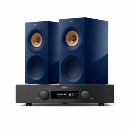 KEF R3 Meta Bookshelf Speakers and Hegel H190V Integrated Streaming Amplifier Bundle Hi-Fi Stereo Systems Sight and Sound Galleria