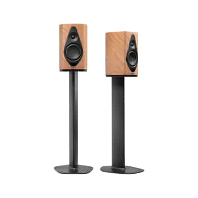 Sonus faber Duetto Active Wireless Speakers With Stands (Walnut) Duetto Sight and Sound Galleria