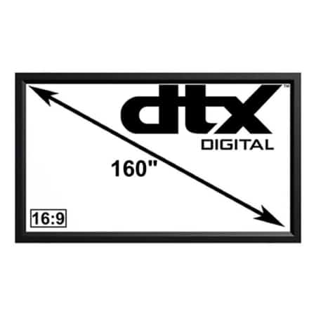 DTX Digital Platinum Pro Acoustic Weave 16:9 160″ Fixed Frame Projection Screen DTX Digital Sight and Sound Galleria