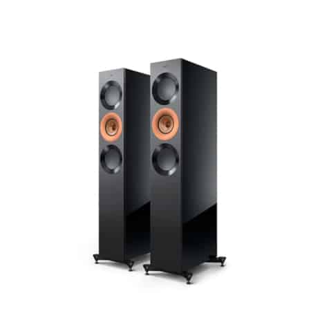 KEF Reference 3 Meta Bookshelf Speakers (High-Gloss Black/Copper) KEF Sight and Sound Galleria