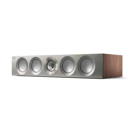 KEF Reference 4 Meta Centre Speaker (Satin Walnut/Silver) KEF Sight and Sound Galleria