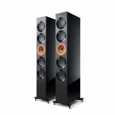 KEF Reference 5 Meta Bookshelf Speakers (High-Gloss Black/Copper) KEF Sight and Sound Galleria