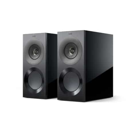 KEF Reference 1 Meta Bookshelf Speakers (High-Gloss Black/Grey) KEF Sight and Sound Galleria