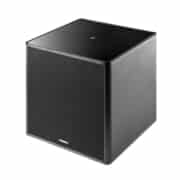 Sonus faber Gravis V Subwoofer (Piano Black High Gloss – Black Leather) Gravis Subwoofers Sight and Sound Galleria