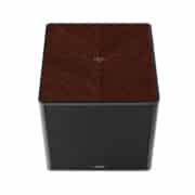 Sonus faber Gravis V Subwoofer (45° Wenge High Gloss with Inlaid Logo – Black Leather) Gravis Subwoofers Sight and Sound Galleria