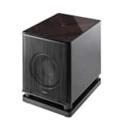 Sonus faber Gravis VI Subwoofer (45° Graphite High Gloss with Inlaid Logo – Black Leather) Gravis Subwoofers Sight and Sound Galleria