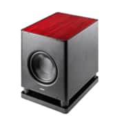 Sonus faber Gravis VI Subwoofer (Red High Gloss – Black Leather) Gravis Subwoofers Sight and Sound Galleria