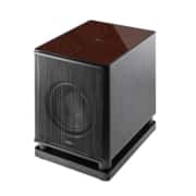 Sonus faber Gravis VI Subwoofer (45° Wenge High Gloss with Inlaid Logo – Black Leather) Gravis Subwoofers Sight and Sound Galleria