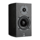 ATC SCM7 passive bookshelf speaker in Black Ash veneer, facing right