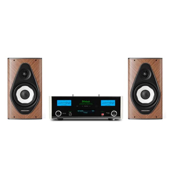 Suggested McIntosh MSA5500 and Sonus faber Olympica G3 I pairing in Walnut; speakers additional