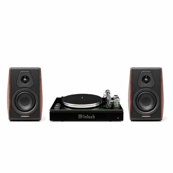 Suggested McIntosh MTI100 and Sonus faber Concertino G4 pairing in Walnut; speakers additional