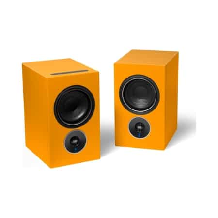 PSB Alpha iQ Streaming Powered Speakers with BluOS (Dutch Orange)